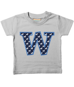 Blue Horse T-Shirt Letter W