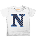 Blue Horse T-Shirt Letter N