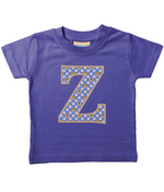 Purple Dogs And Cats T-Shirt Letter Z