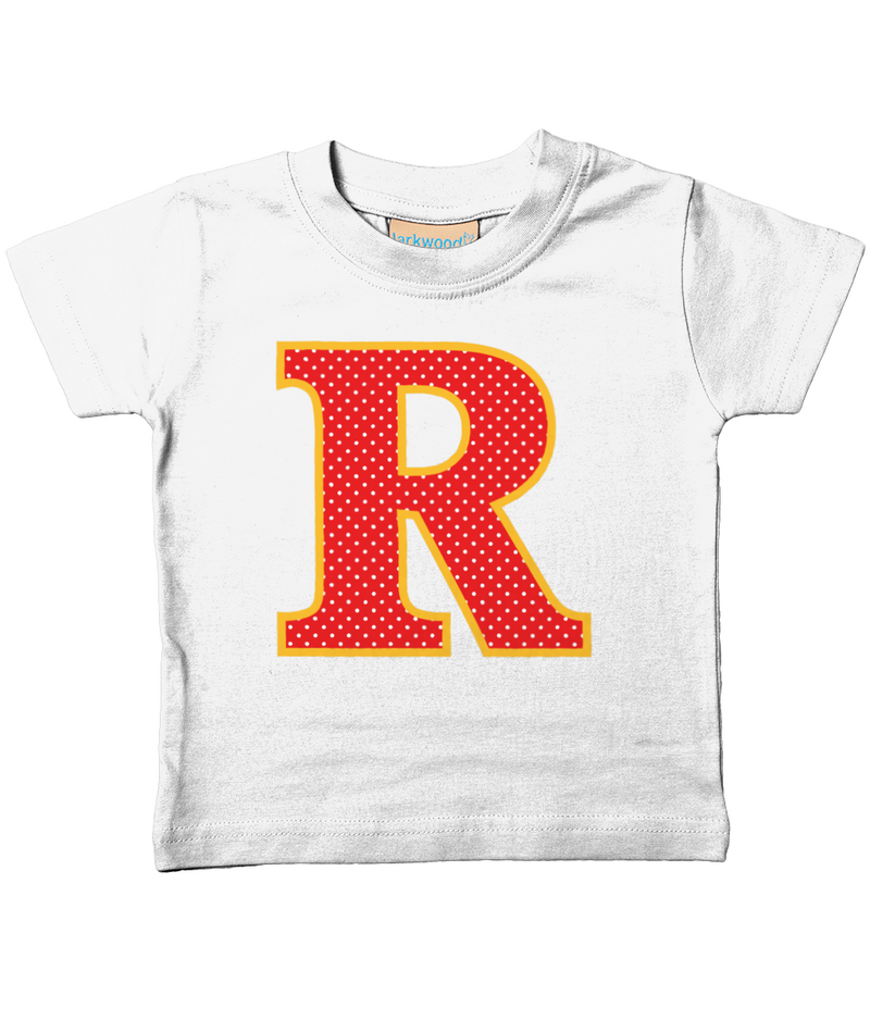 Red Polka Dot T-Shirt Letter R