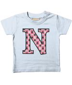 Pink Cats T-Shirt Letter N