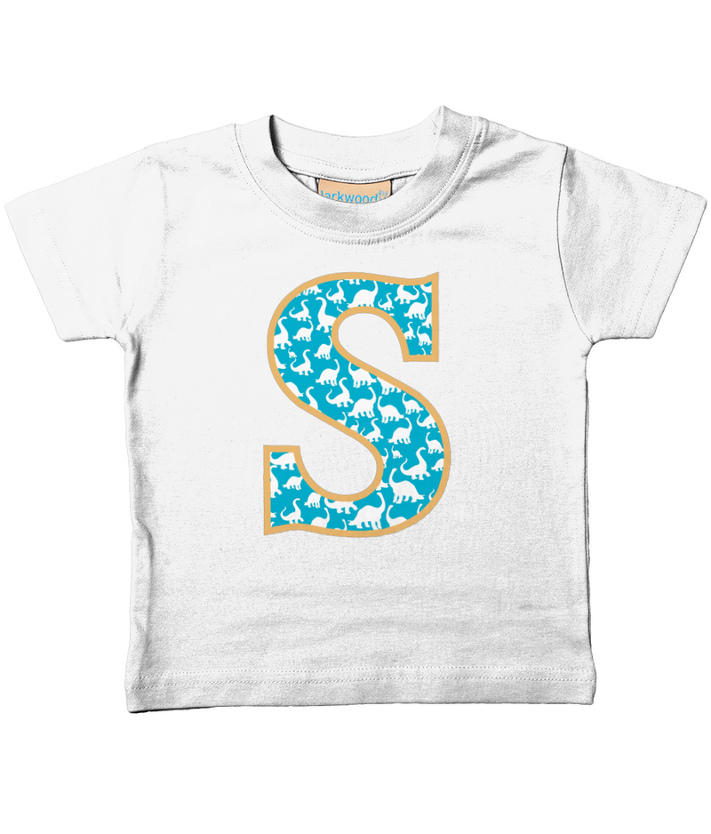 Blue Dinosaur T-Shirt Letter S