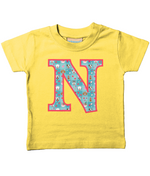 Blue Doggy Celebration T-Shirt Letter N