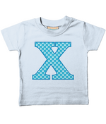 Blue Paws T-Shirt Letter X