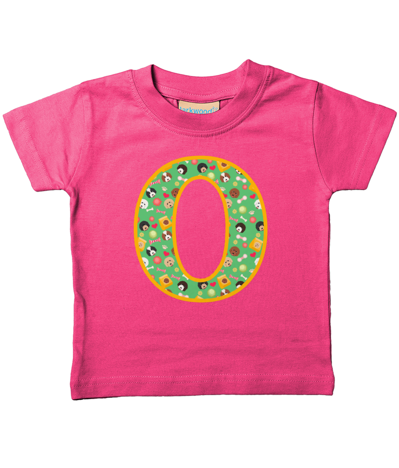 Doodle Dogs T-Shirt Letter O