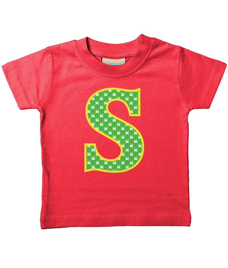 Green Crabs T-Shirt Letter S