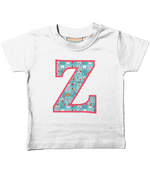 Blue Doggy Celebration T-Shirt Letter Z