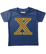 Brown Starfish Letter X T Shirt