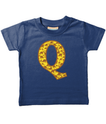 Yellow Dinosaur T-Shirt Letter Q