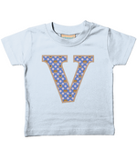 Purple Dogs And Cats Letter V T Shirt