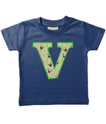 Green Pug T-Shirt Letter V