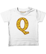 Yellow Dinosaur T-Shirt Letter Q