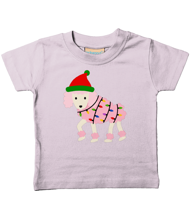 Christmas Poodle t Shirt