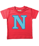 Blue Paws T-Shirt Letter N