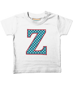 Blue Stars Letter Z T Shirt