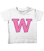 Pink Paws T-Shirt Letter W