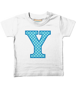 Blue Paws T-Shirt Letter Y