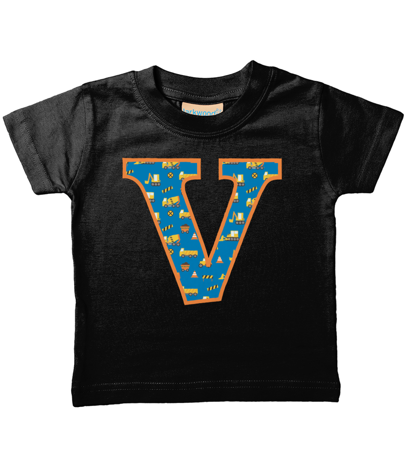 Blue Digger Letter V T Shirt