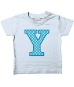 Blue Paws T-Shirt Letter Y