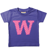 Pink Paws T-Shirt Letter W