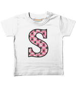 Pink Cats T-Shirt Letter S