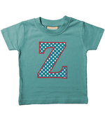 Blue Stars Letter Z T Shirt