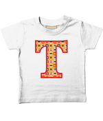 Orange Pet Superheroes T-Shirt Letter T