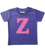 Pink Paws T-Shirt Letter Z