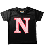 Pink Hearts T-Shirt Letter N