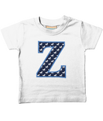 Blue Horse T-Shirt Letter Z