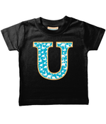 Blue Dinosaur T-Shirt Letter U