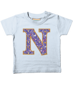 Purple Cats T-Shirt Letter N