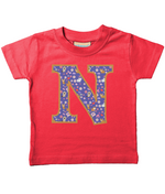 Purple Cats T-Shirt Letter N