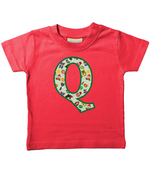 Green Pet Superheroes T-Shirt Letter Q