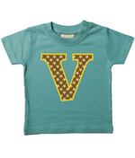 Brown Starfish Letter V T Shirt