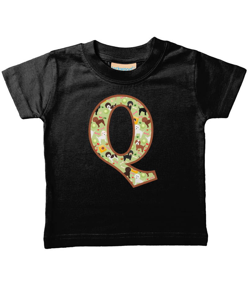 Doggy Playtime T-Shirt Letter Q