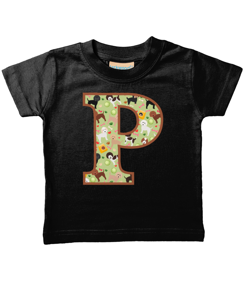 Doggy Playtime T-Shirt Letter P