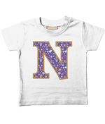 Purple Cats T-Shirt Letter N