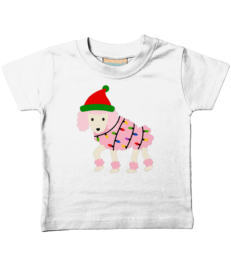 Christmas Poodle t Shirt