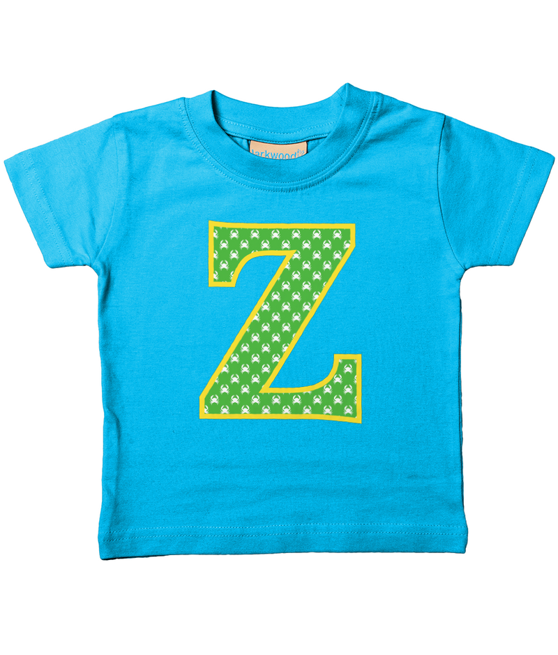 Green Crabs T-Shirt Letter Z