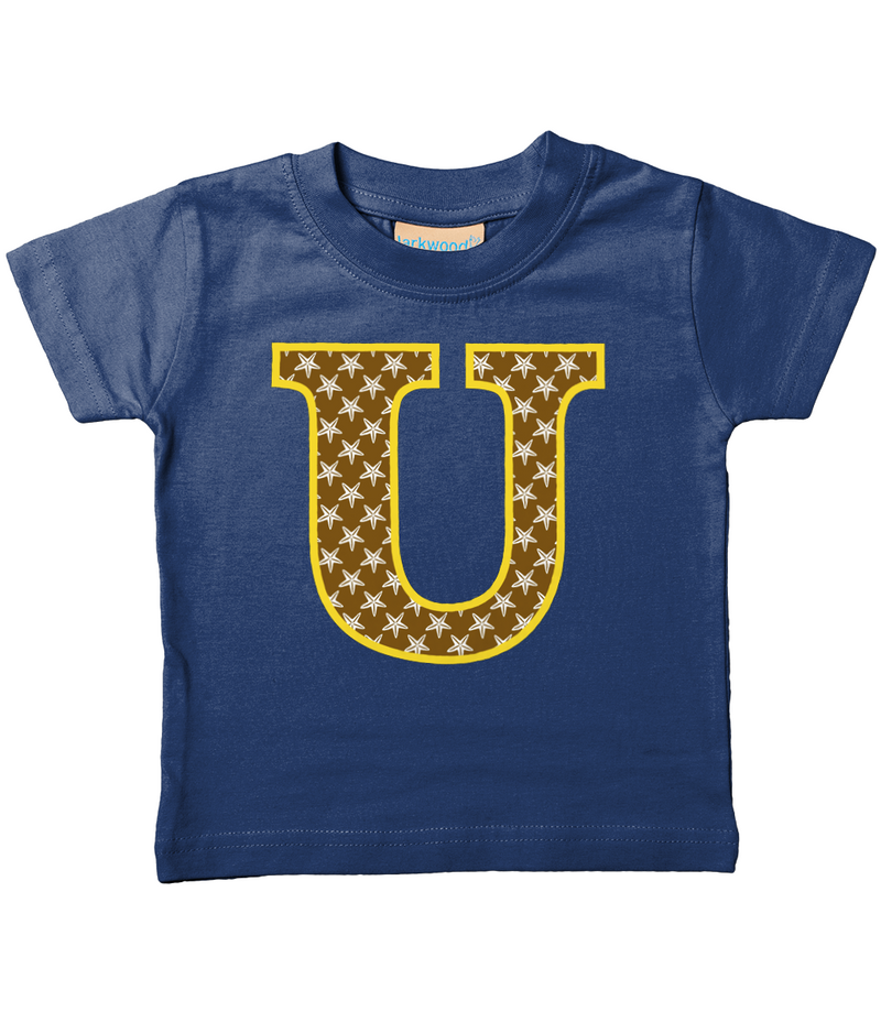 Brown Starfish Letter U T Shirt