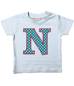 Blue Stars Letter N T Shirt