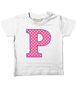 Pink Paws T-Shirt Letter P