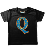 Blue Digger Letter Q T Shirt