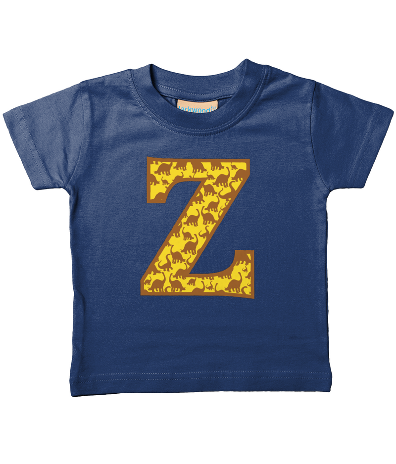 Yellow Dinosaur T-Shirt Letter Z