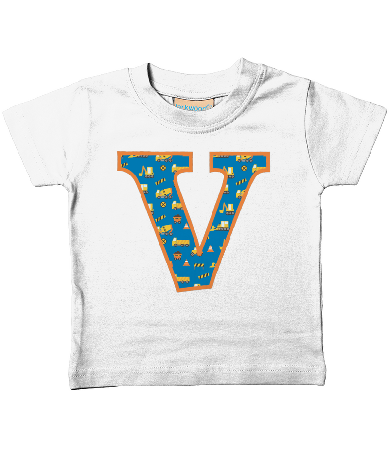 Blue Digger Letter V T Shirt