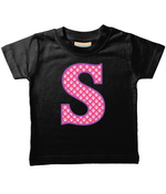 Pink Paws T-Shirt Letter S