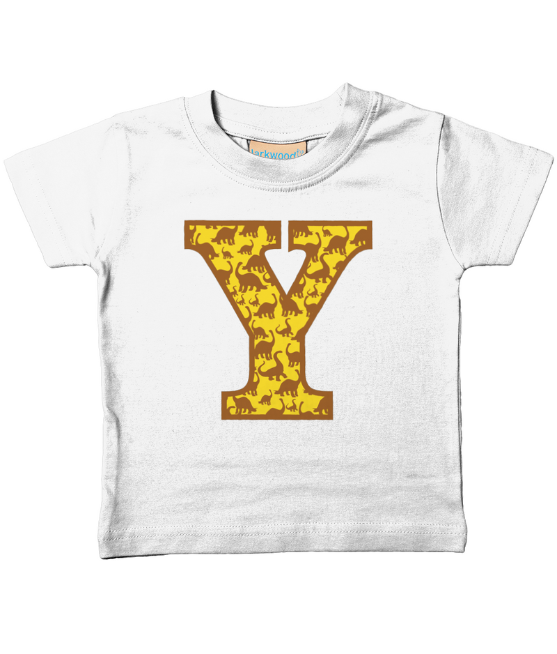 Yellow Dinosaur T-Shirt Letter Y