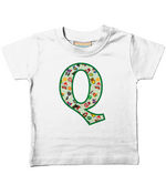 Green Pet Superheroes T-Shirt Letter Q