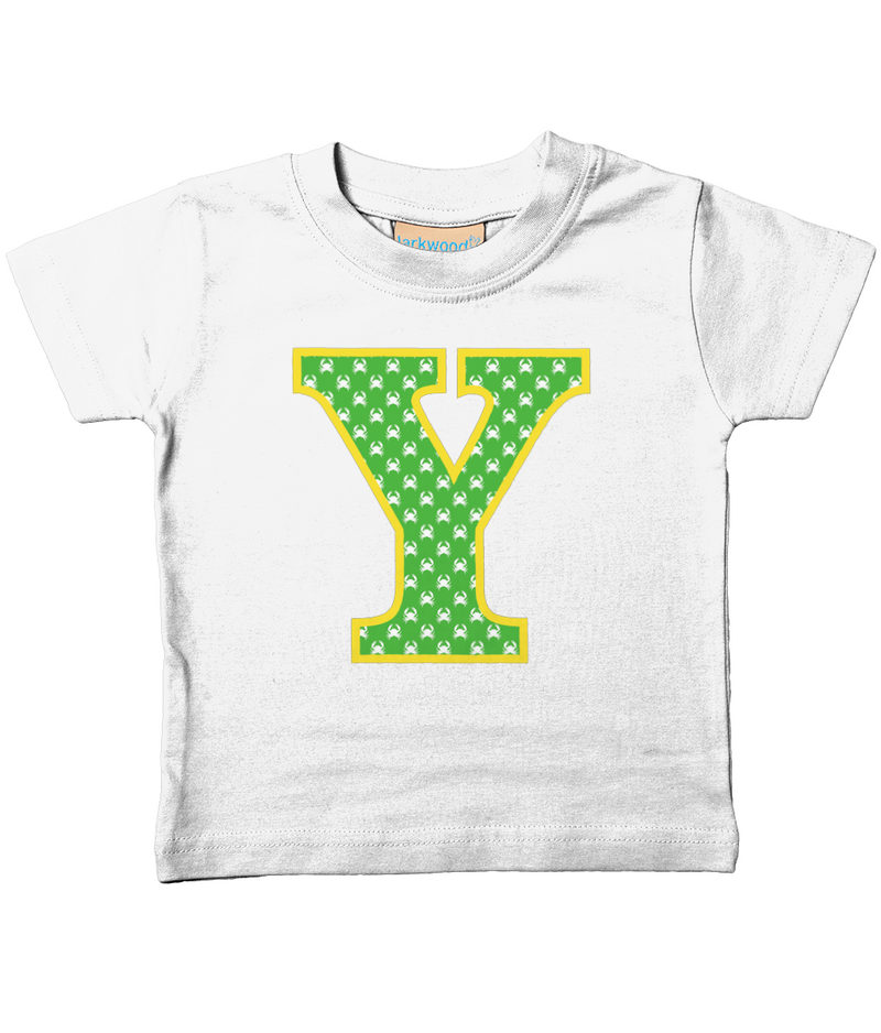 Green Crabs T-Shirt Letter Y